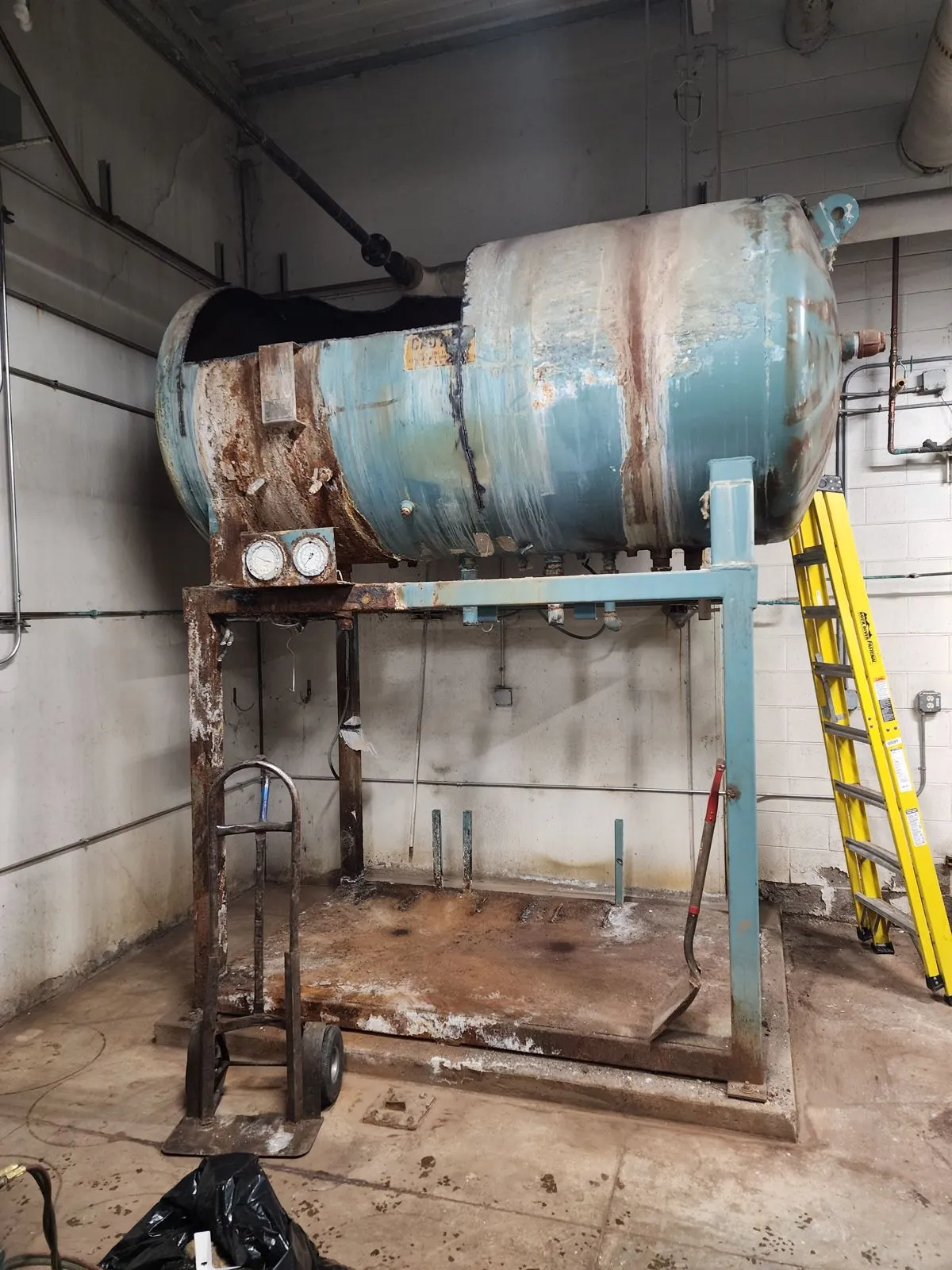 Before: Firetube boiler, commercial