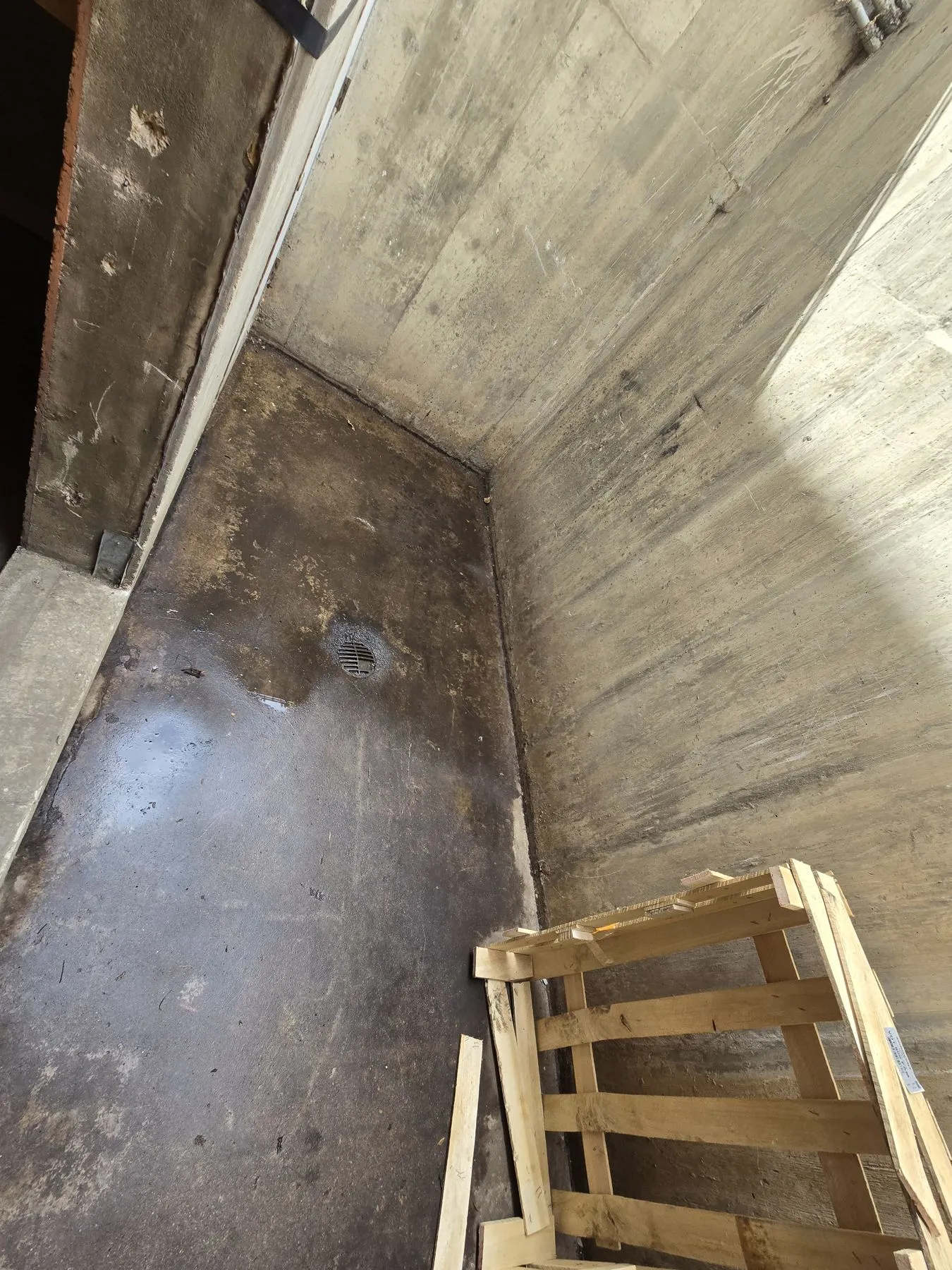 After: Pit swept clean