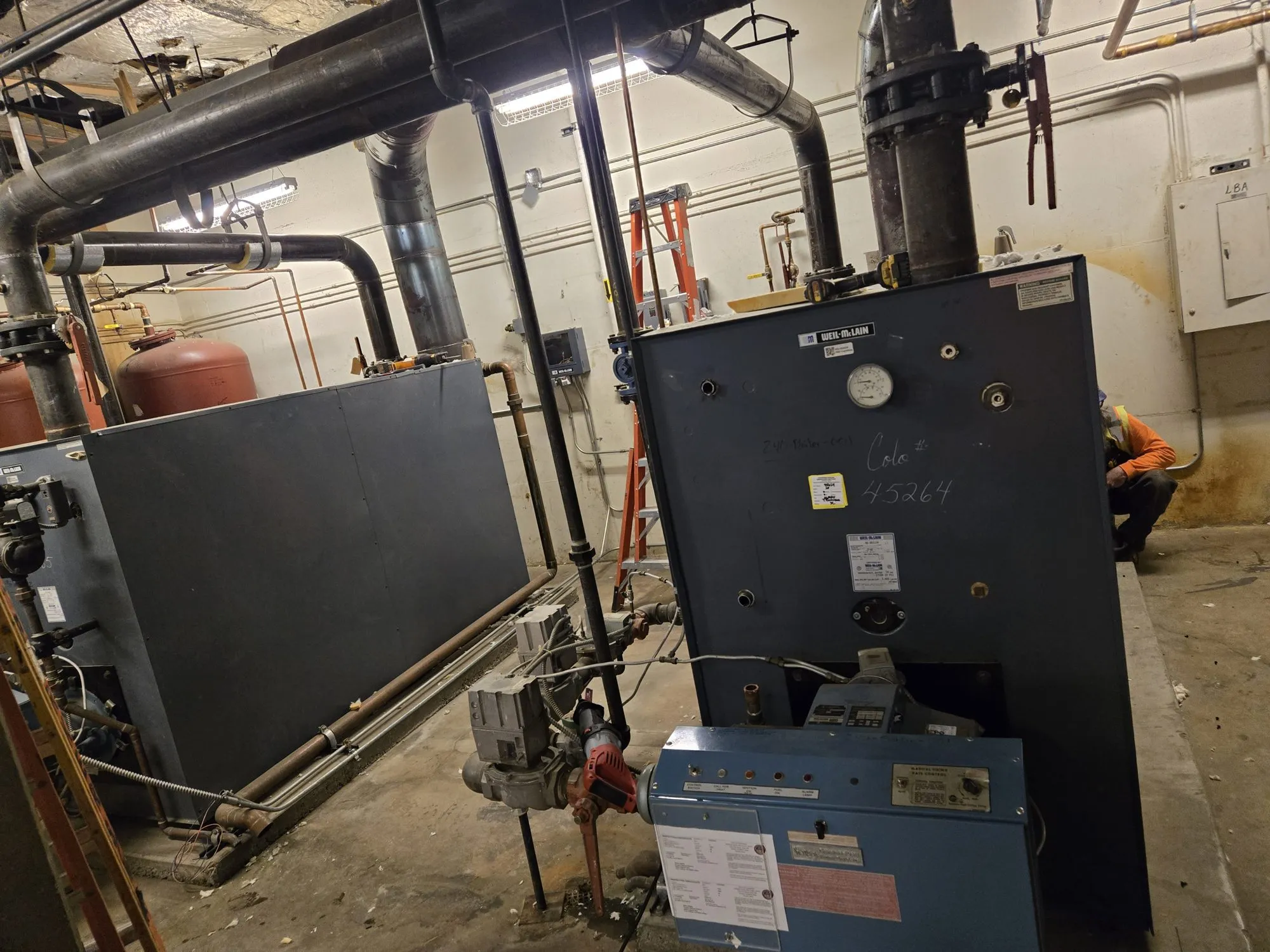 School boiler plant before demolition